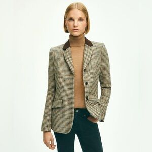 Brooks Brothers Wool Tweed Herringbone Blazer